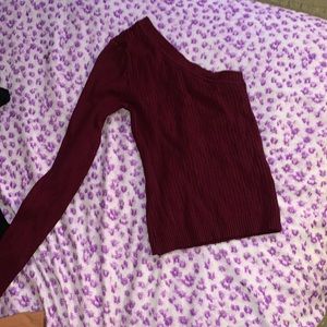 half sleep cropped top one arm